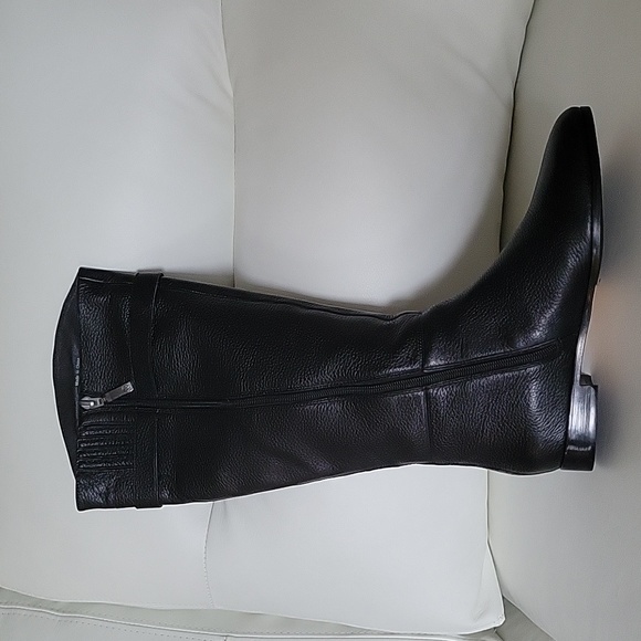 Women's leather high riding boots - Picture 2 of 6